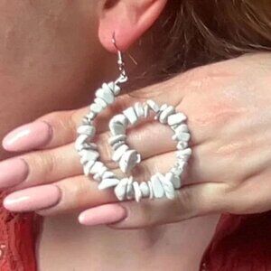 Unique Handmade Stonelike Earrings